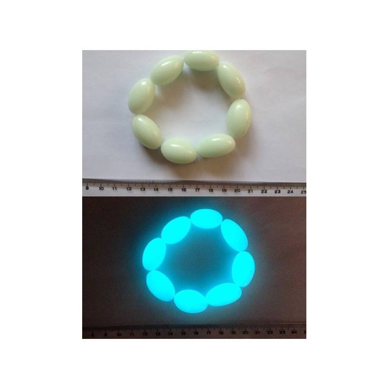 Gemme phosphorescente ovale 25mm