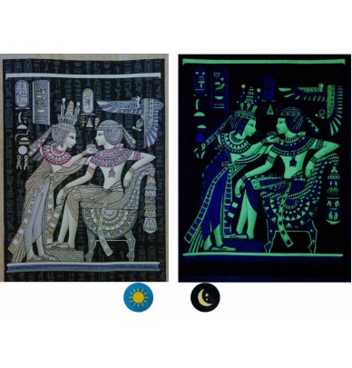 Papyrus phosphorescents "collection Egypte ancienne" - 10 fresques