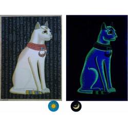 Papyrus phosphorescent "collection Egypte ancienne" - 10 fresques