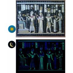 Papyrus phosphorescent "collection Egypte ancienne" - 10 fresques