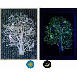 Papyrus phosphorescent "collection Egypte ancienne" - 10 fresques