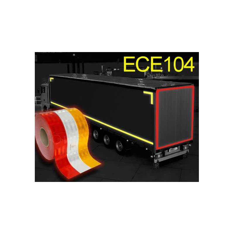 Bande réfléchissante camionette remorque Classe C ECE 104 - 5cm x 50m