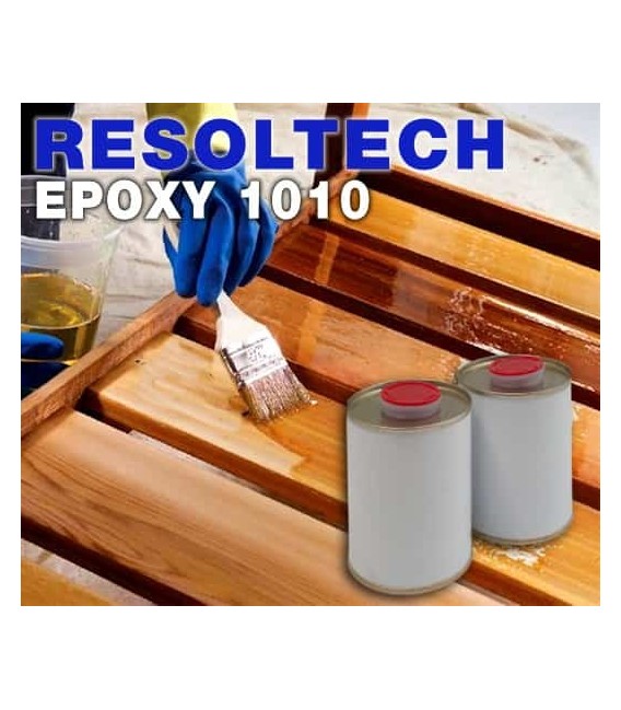 Résine Epoxy Resoltech à l'eau pour bois, béton, métaux