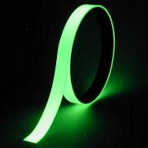 1 1CM*3M Bande adhésive autocollante photoluminescente haute luminosité 1 cm 3 m 1,5 cm 3 m 
