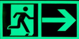 sorite de secours photoluminescente