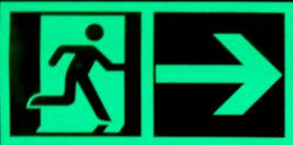 sorties de secours phospho de nuit